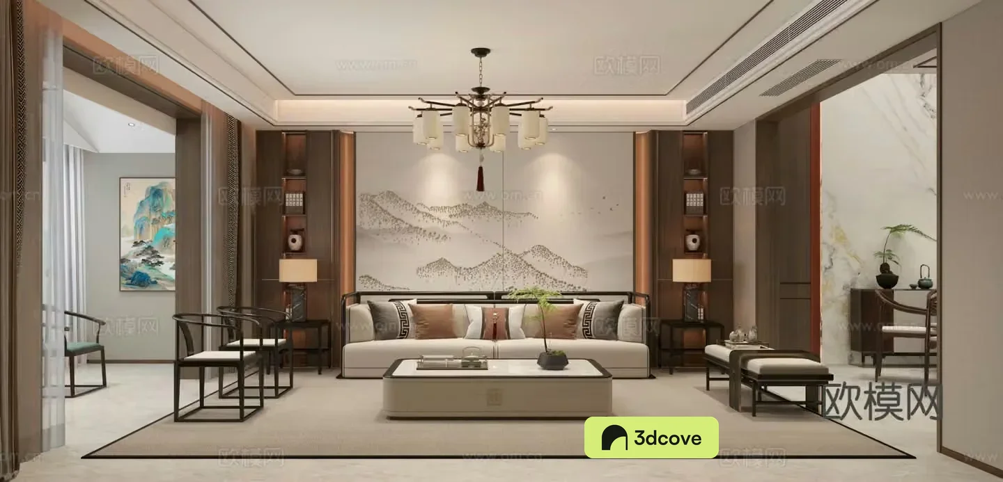 New Chinese style living room