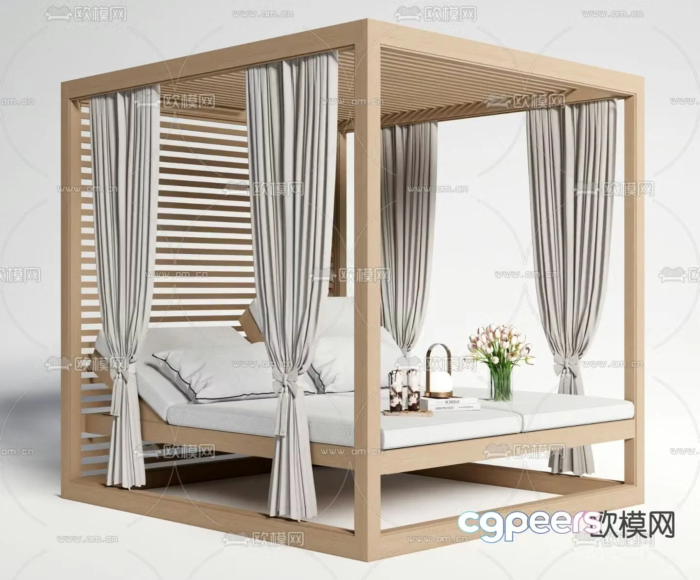 Patio lounge chair outdoor lounge chair 3d model