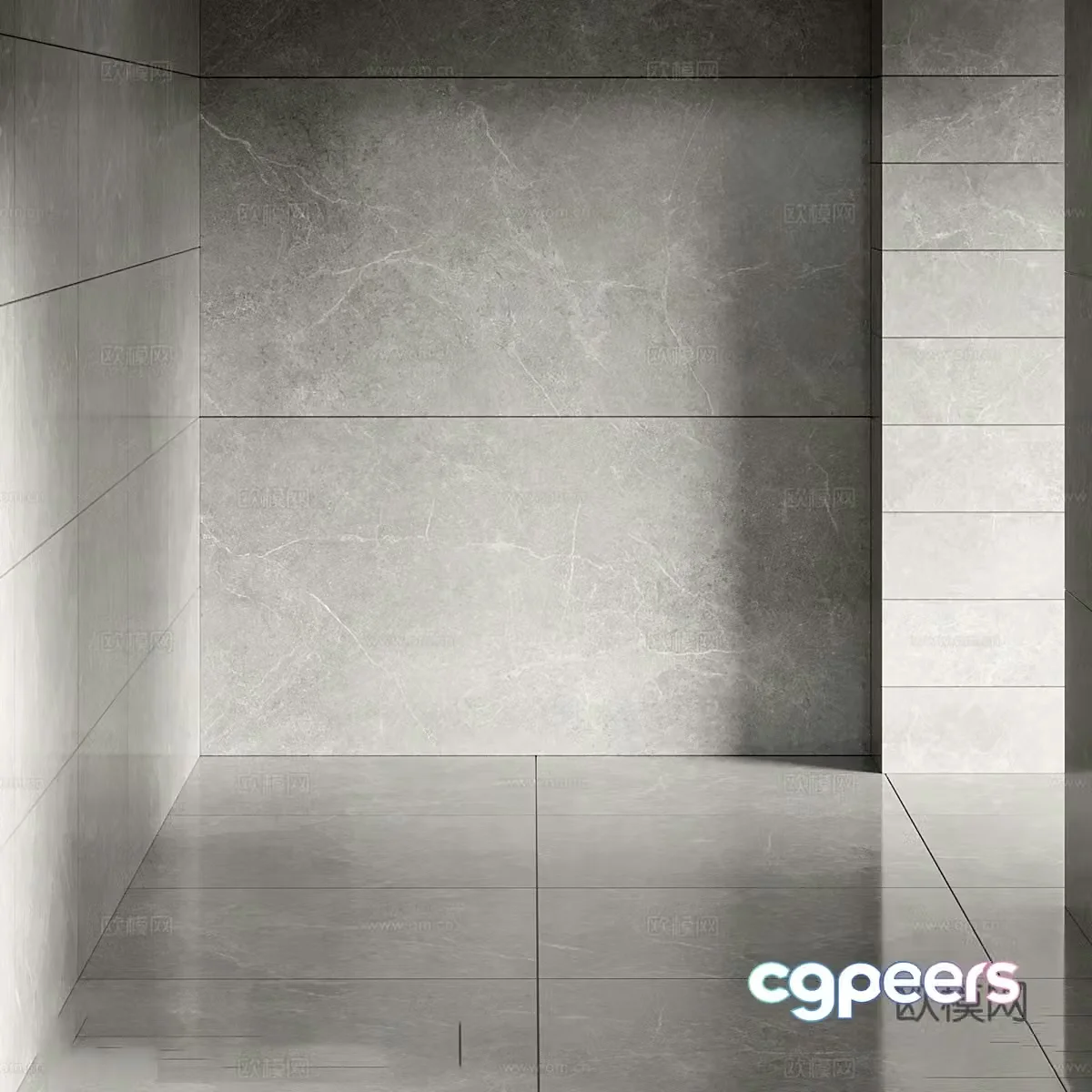 Modern wall and floor tiles 3d model