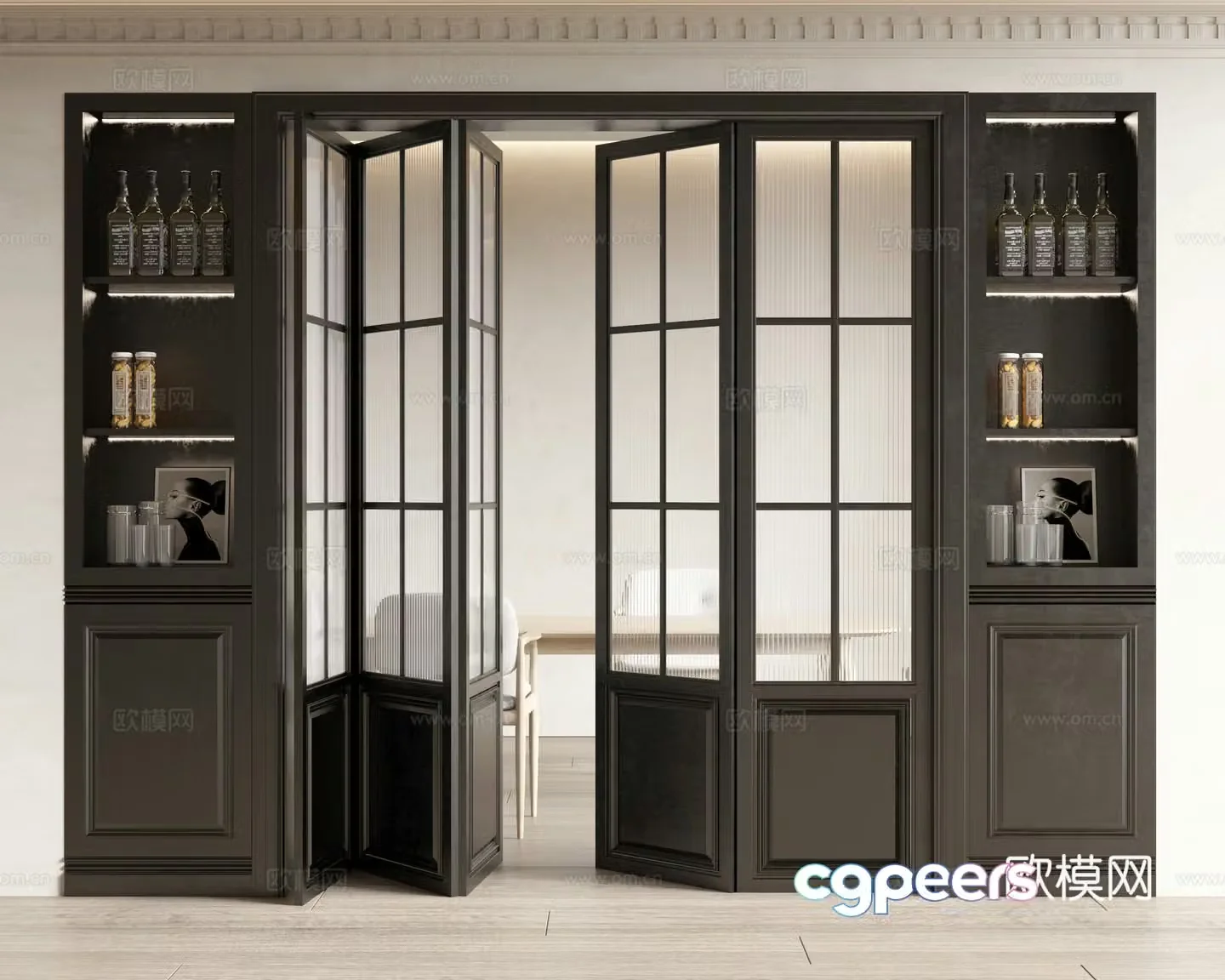 French folding door 3D model