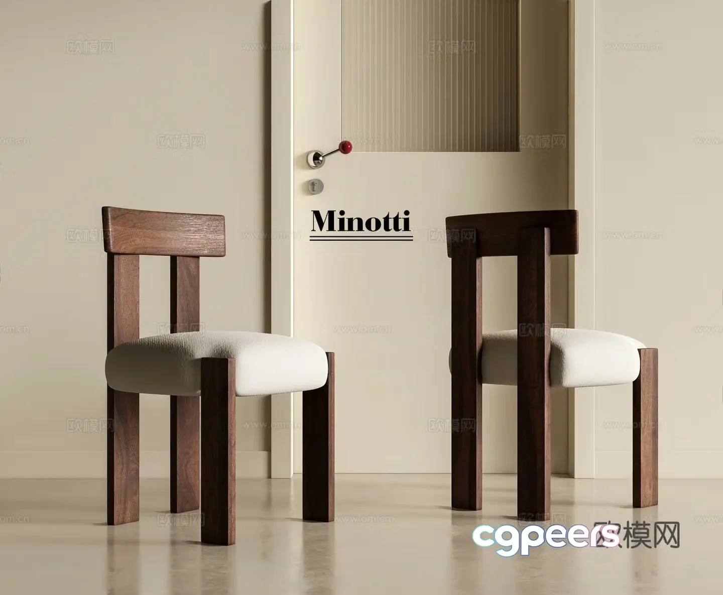 Middle Ages Wasabi Dining Chair Middle Ages Wasabi Dining Chair Fabric Dining Chair Wooden Dining Chair Backrest 3D Model