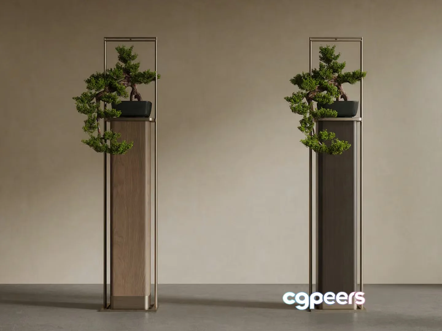 Tall Plant Stands 3D Model – 10782 – VRAY Render