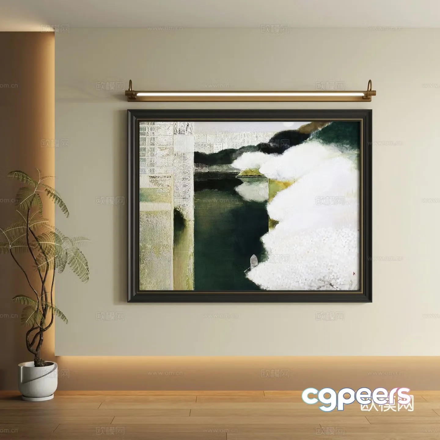 Modern decorative painting 3d model