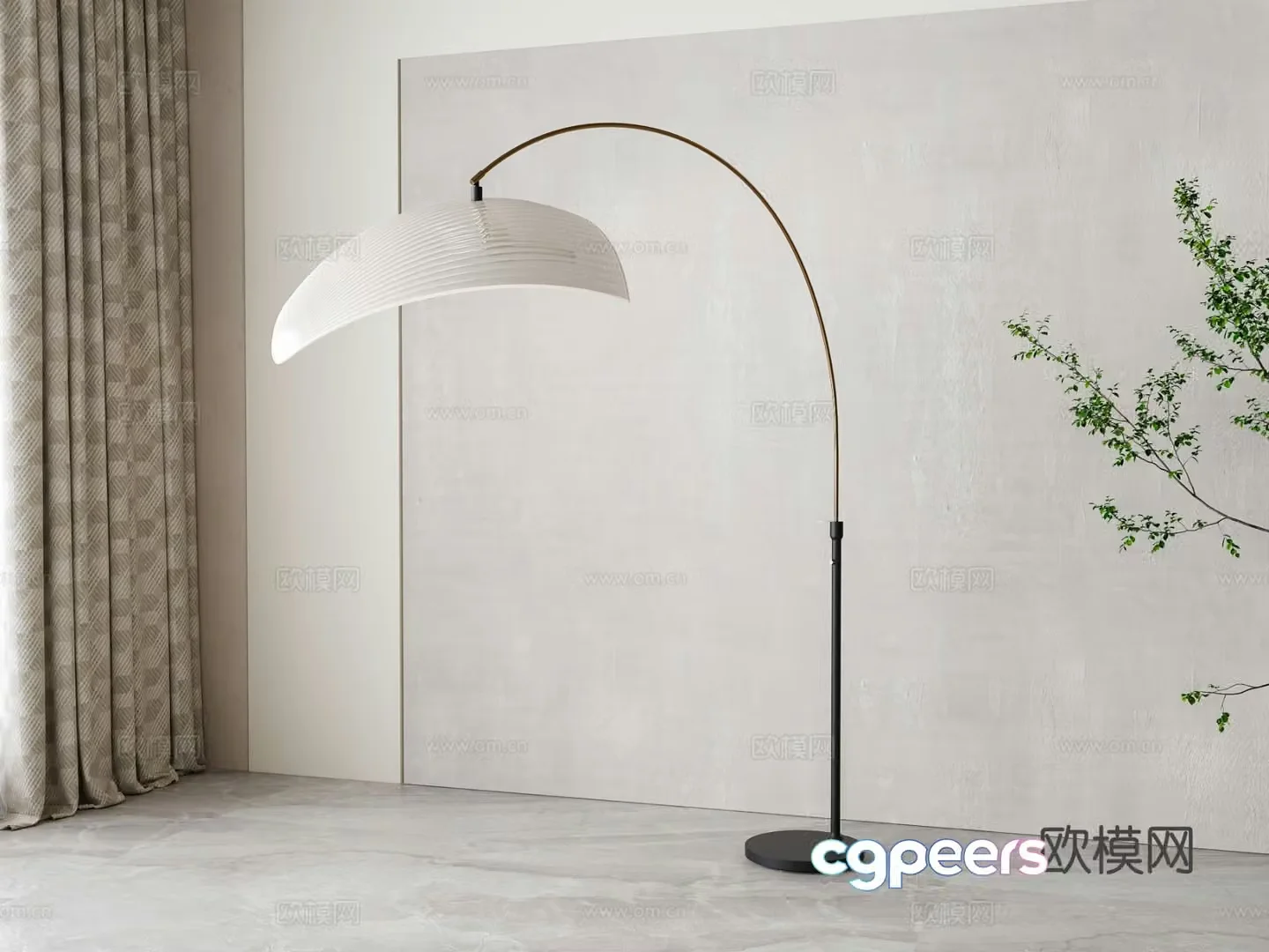 Modern floor lamp 3d model