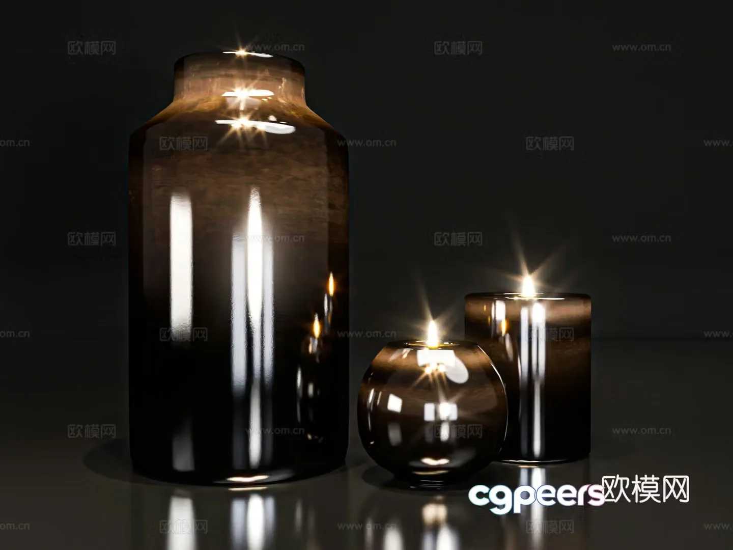 Candle ornament 3d model