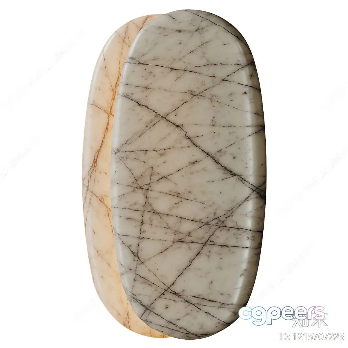 A Beige Marble Object 3D Model – 13765 – VRAY Render