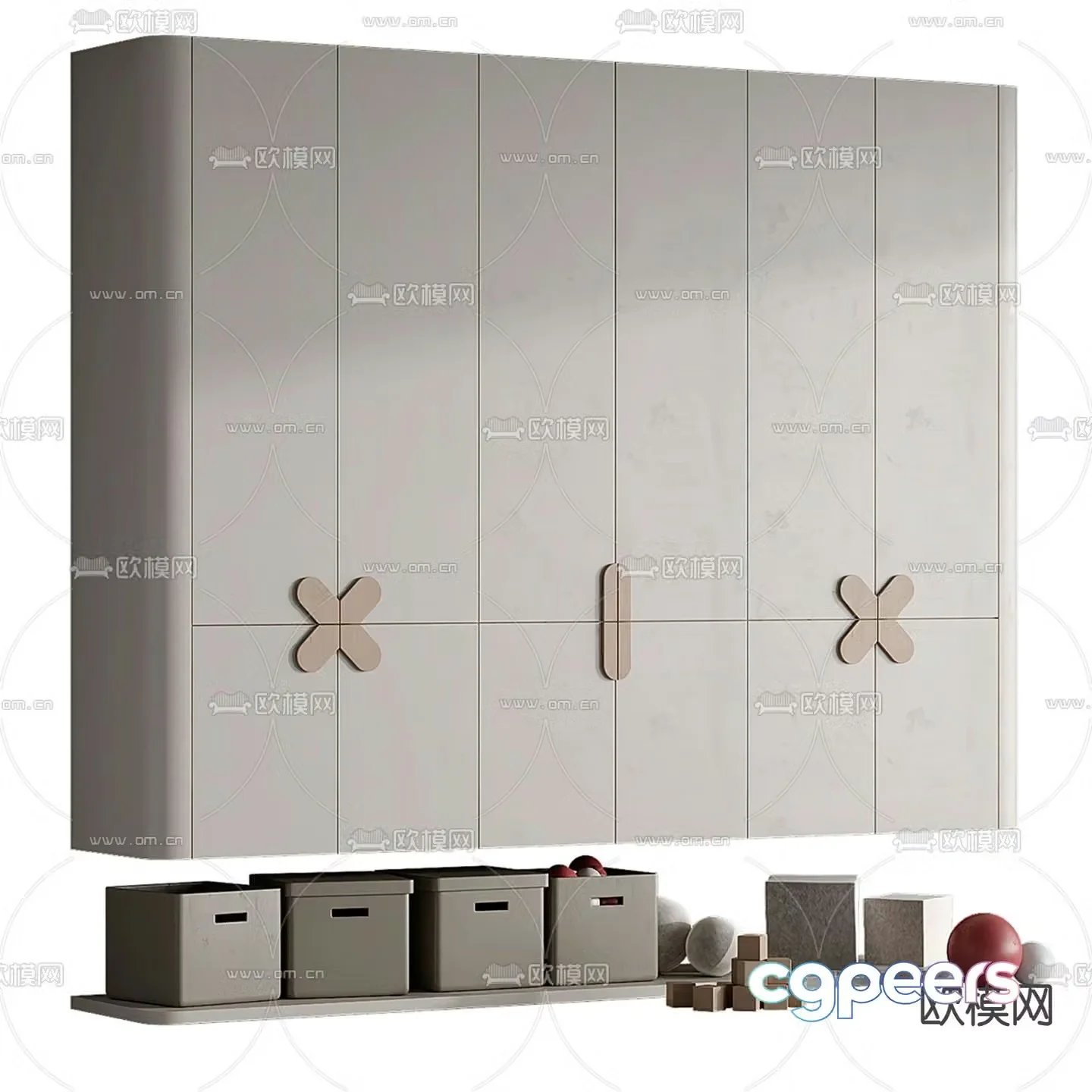 Children’s wardrobe 3d model