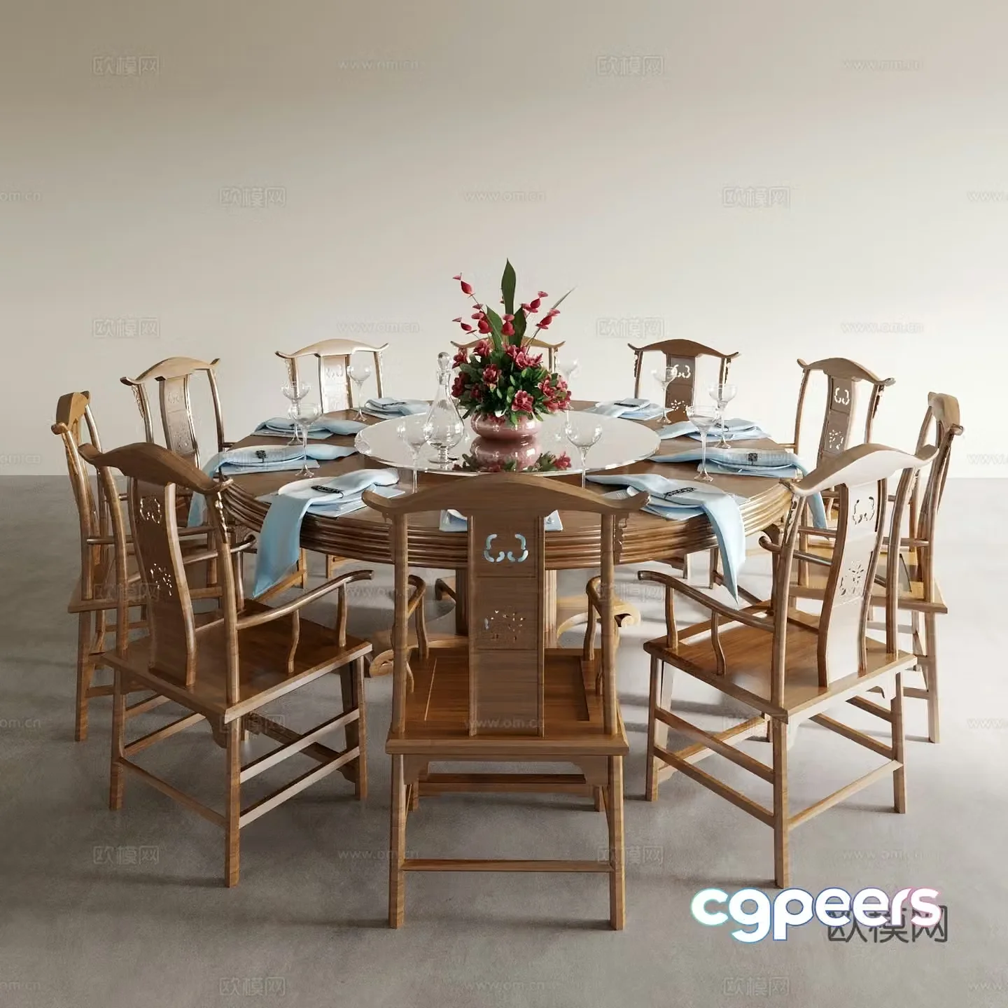 Dining table and chairs living and dining table and chairs dining table and chairs wine table and chair combination round wine table and chair 3D model