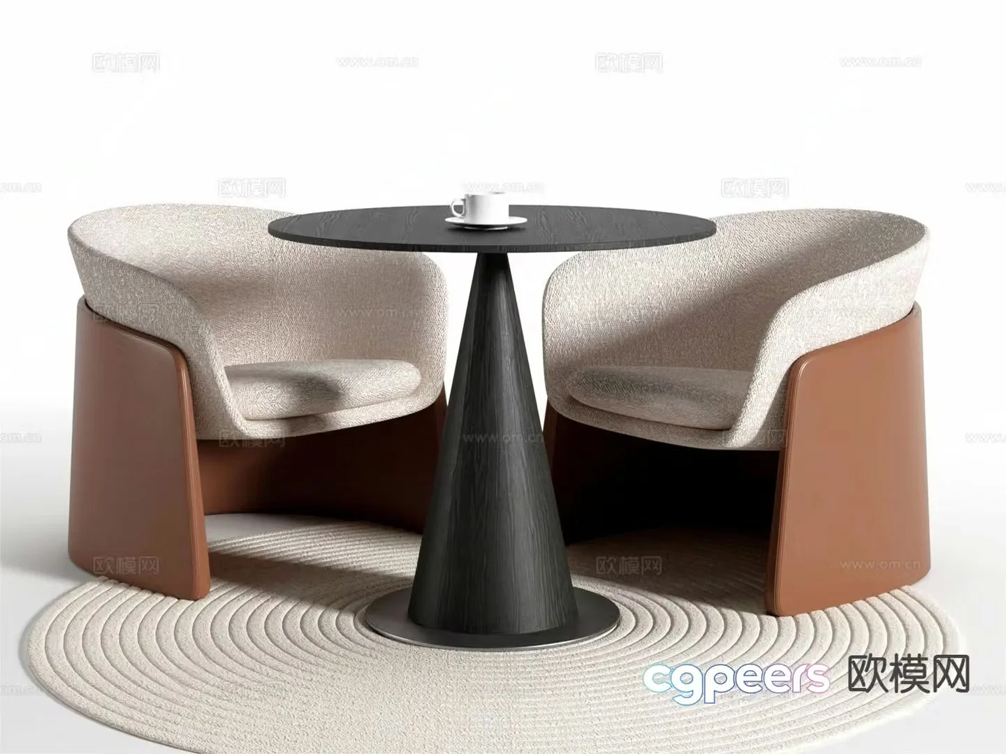 Leisure tables and chairs Negotiation tables and chairs 3d model