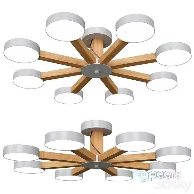 3ds Max Free – Modern Luxury Multi Stem Lamp Chandelier