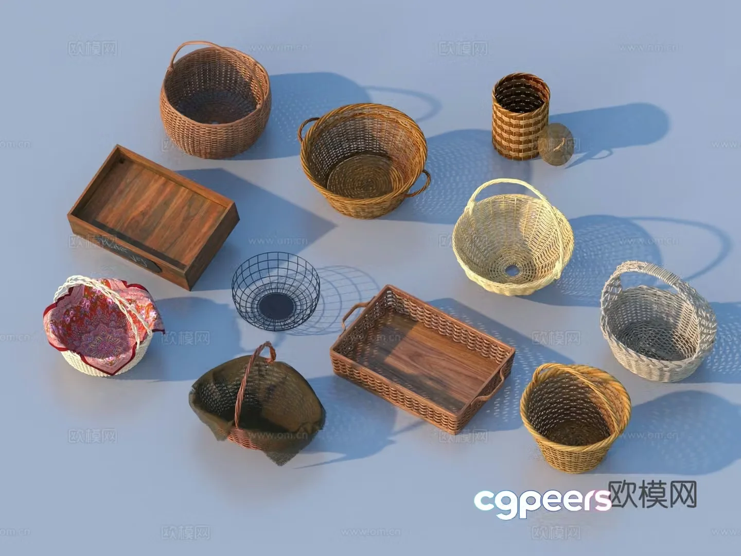 Vegetable basket Vegetable basket Storage basket Vinegar basket 3D model