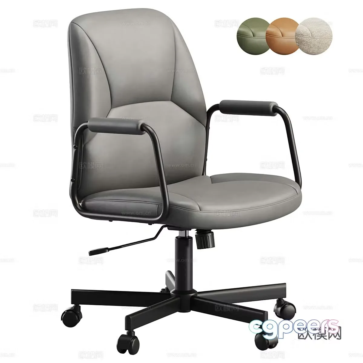 Modern office chair shift chair staff chair 3d model