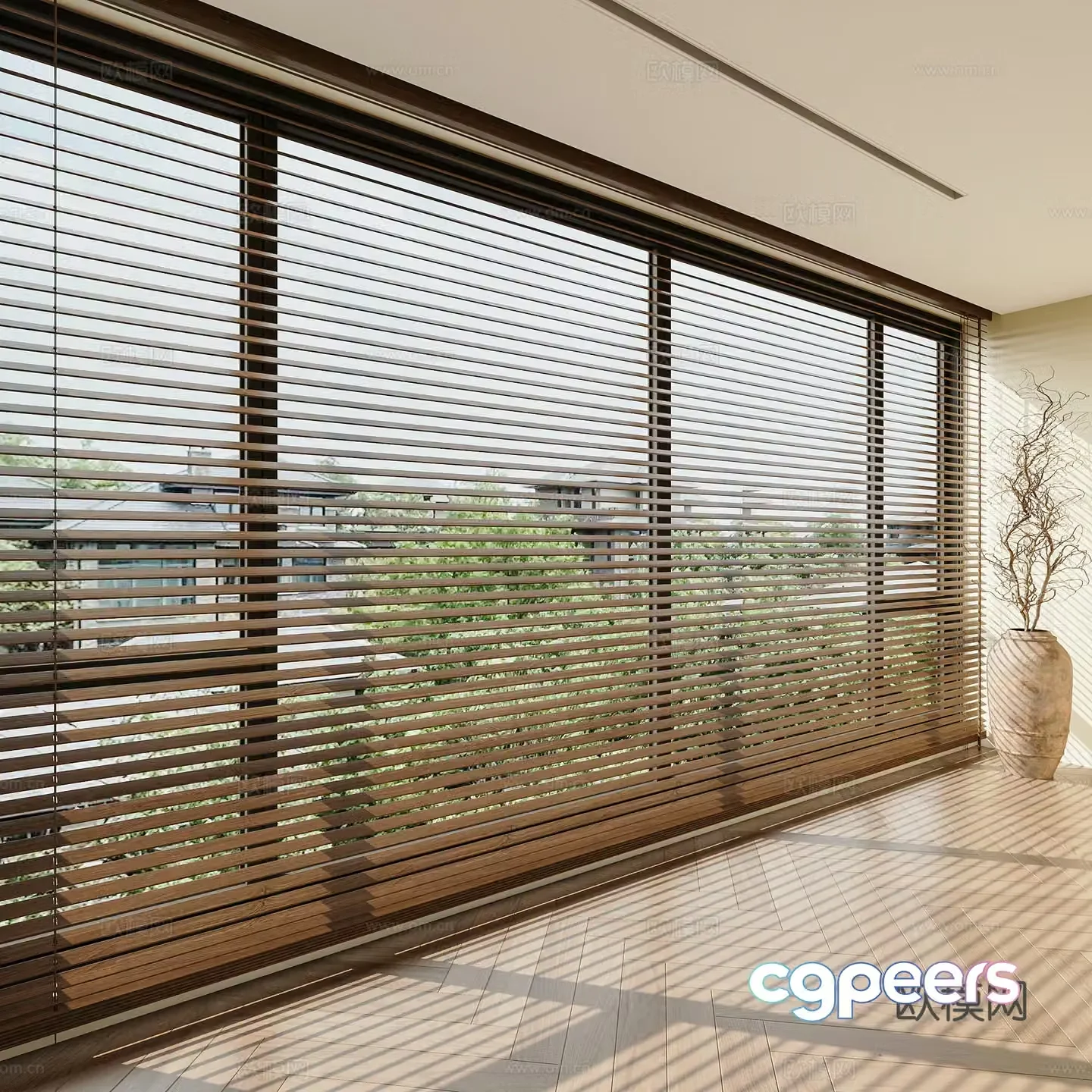 Medium curtains bamboo curtains wooden blinds venetian blinds blinds medieval style venetian blinds dry branches 3D model