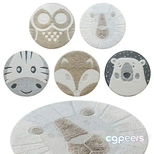 3ds Max Free – Set of Childrens Carpets Benuta