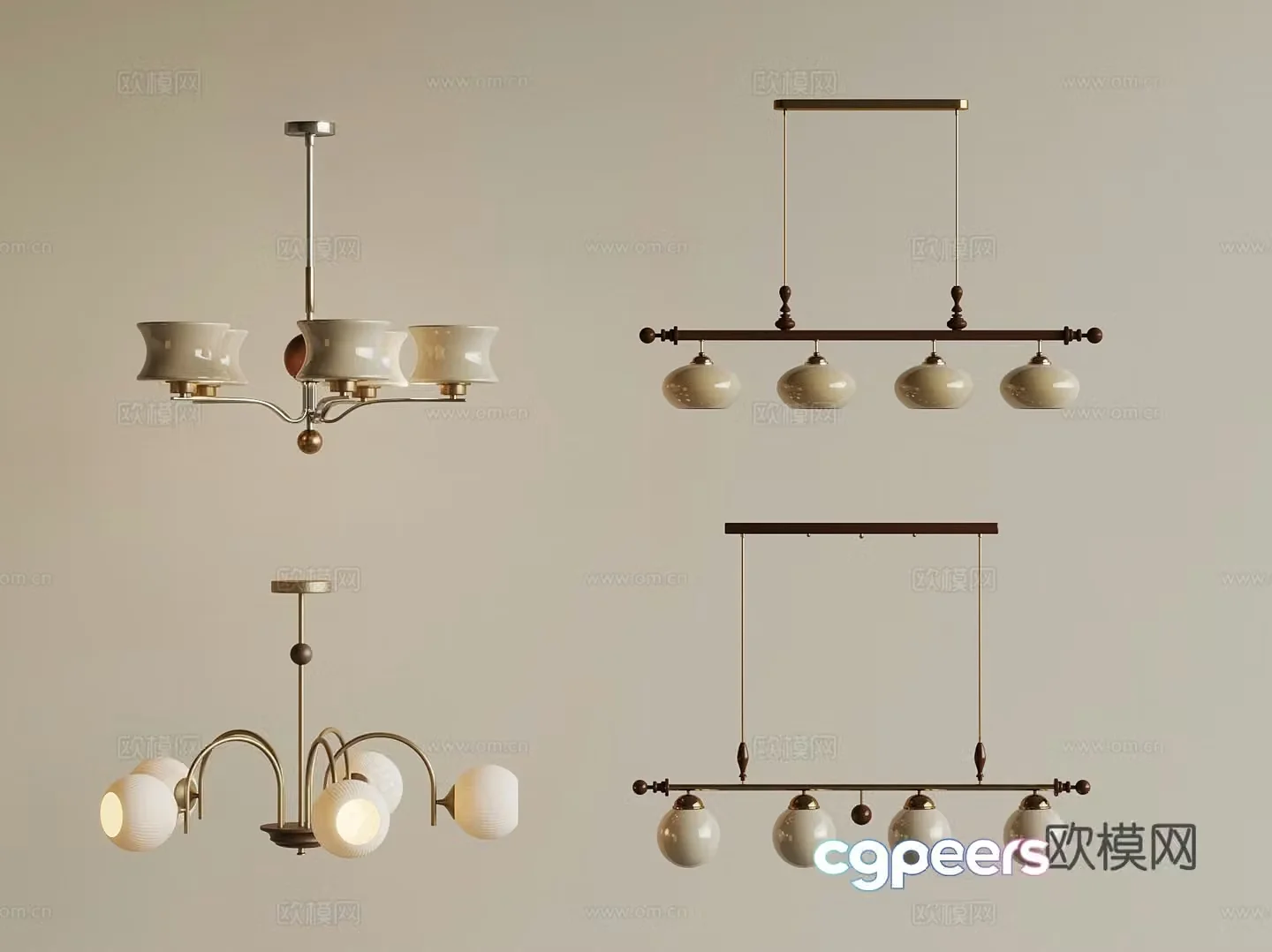 10 medieval chandelier 3d model