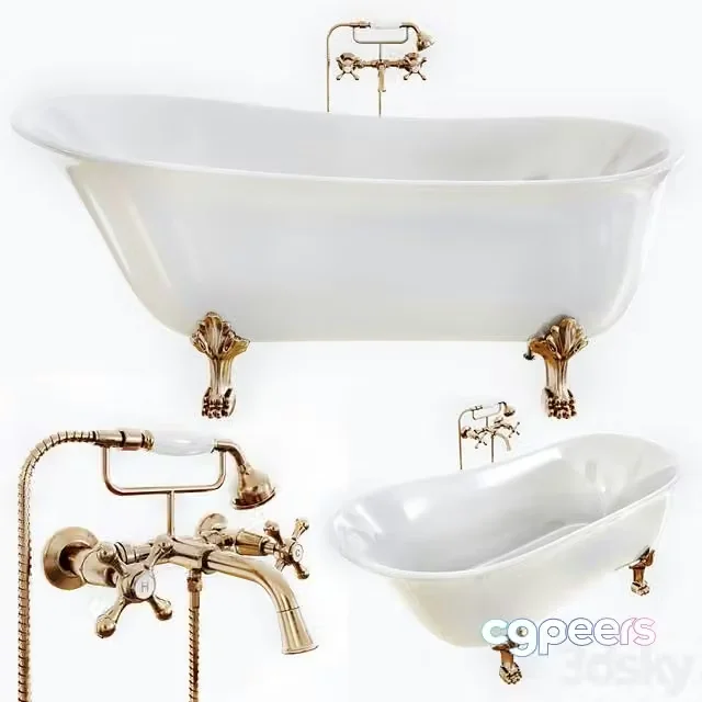 3ds Max Free – Kado era freestanding bath