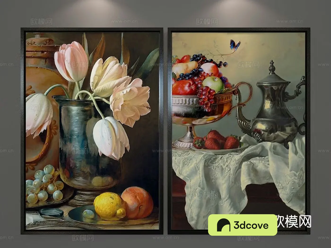 American decorative painting realistic oil painting