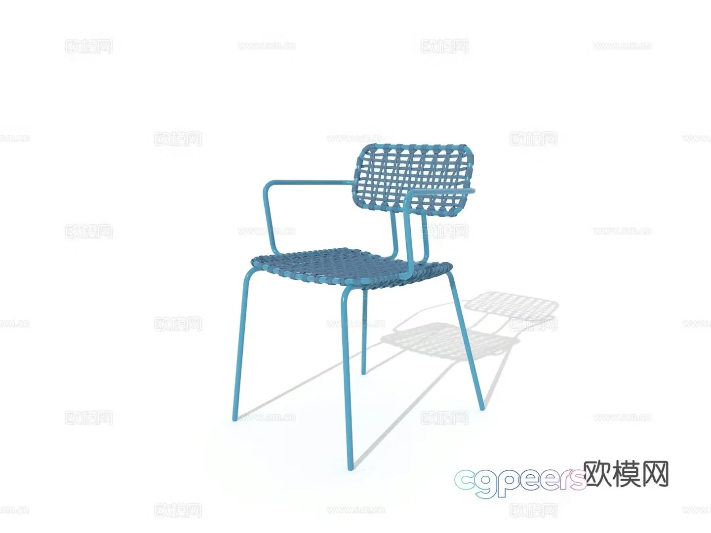 Modern outdoor chair patio chair garden chair dining chair 3d model