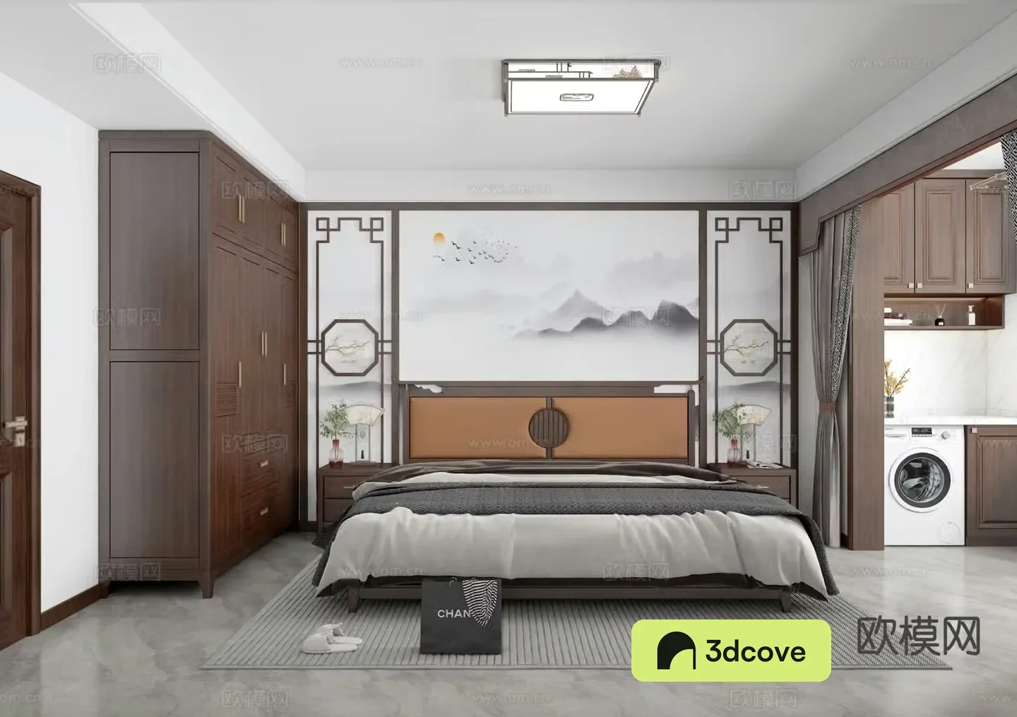 New Chinese style bedroom master bedroom