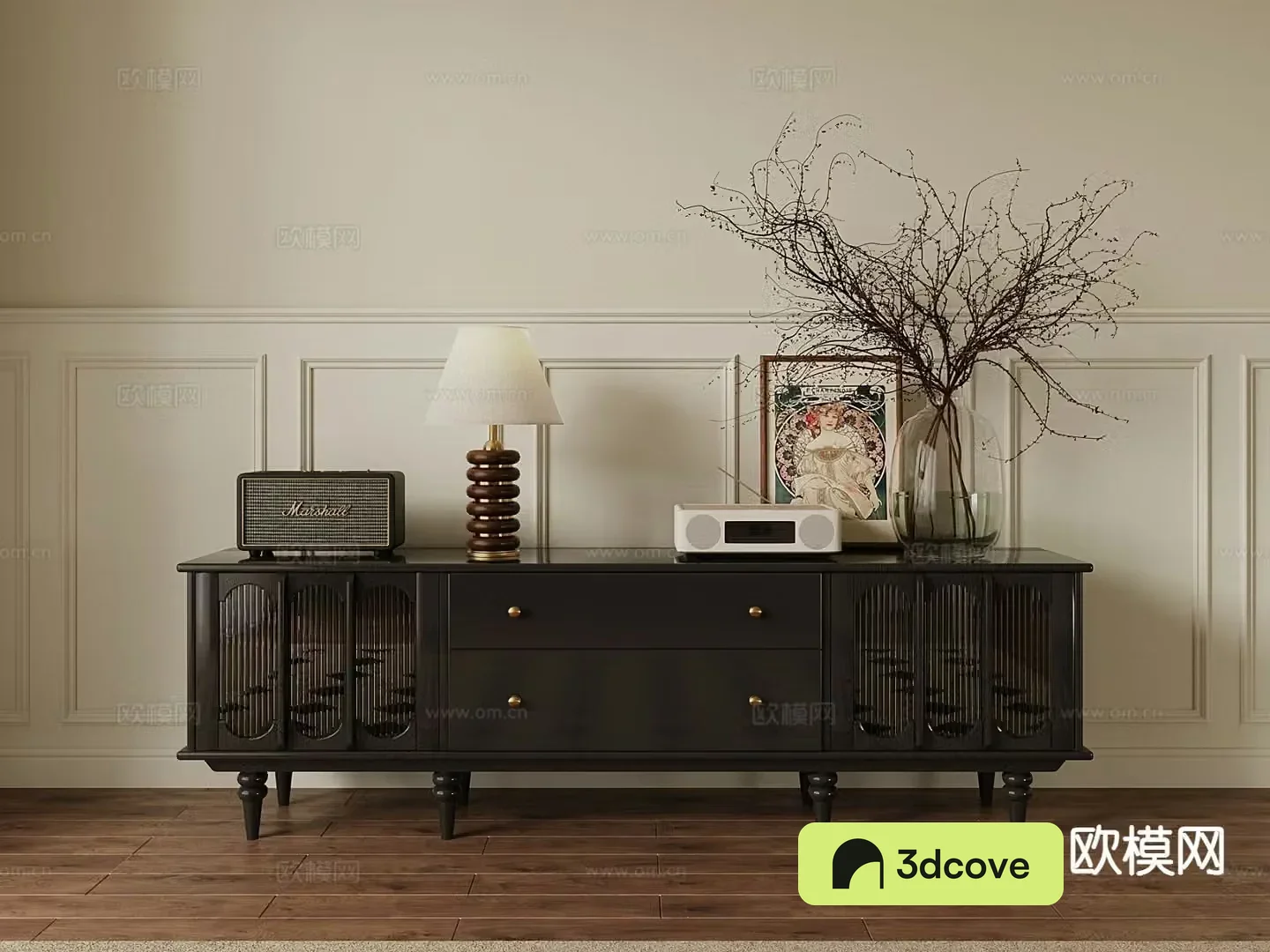 French TV cabinet