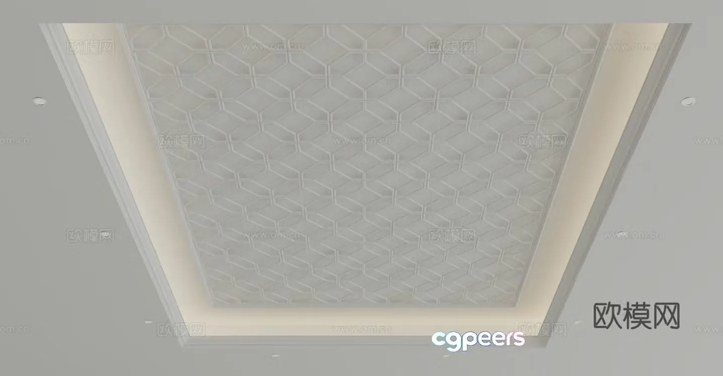 European style ceiling 3D model