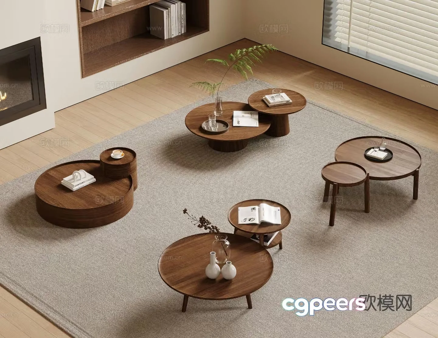 Wabi-sabi coffee table 3d model