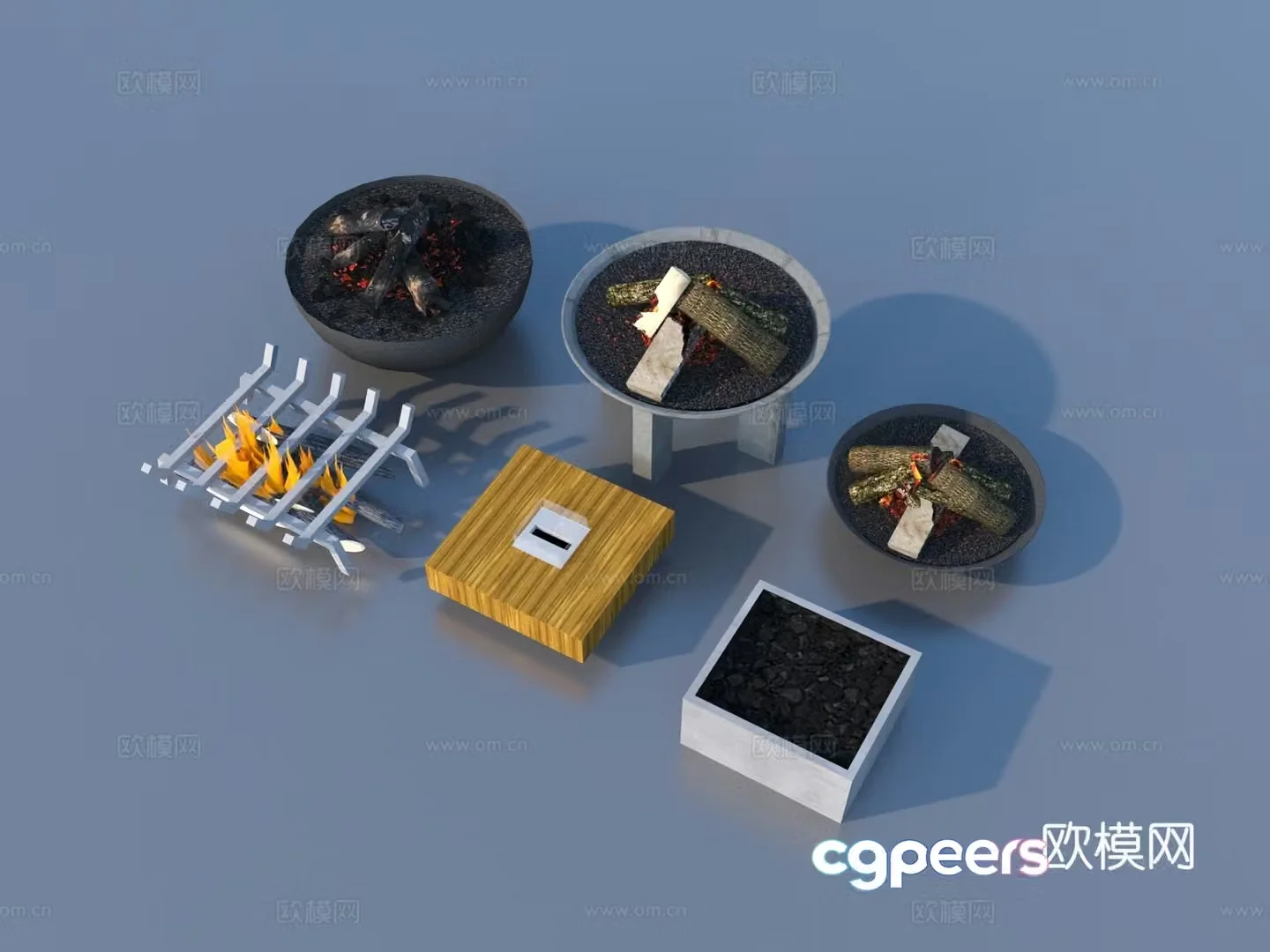 Bonfire Brazier stove 3d model