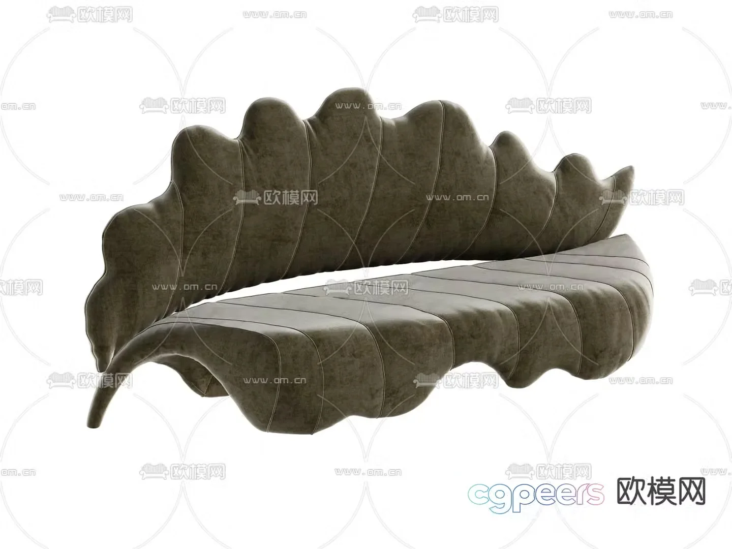 Special shaped sofa petal sofa 3d model