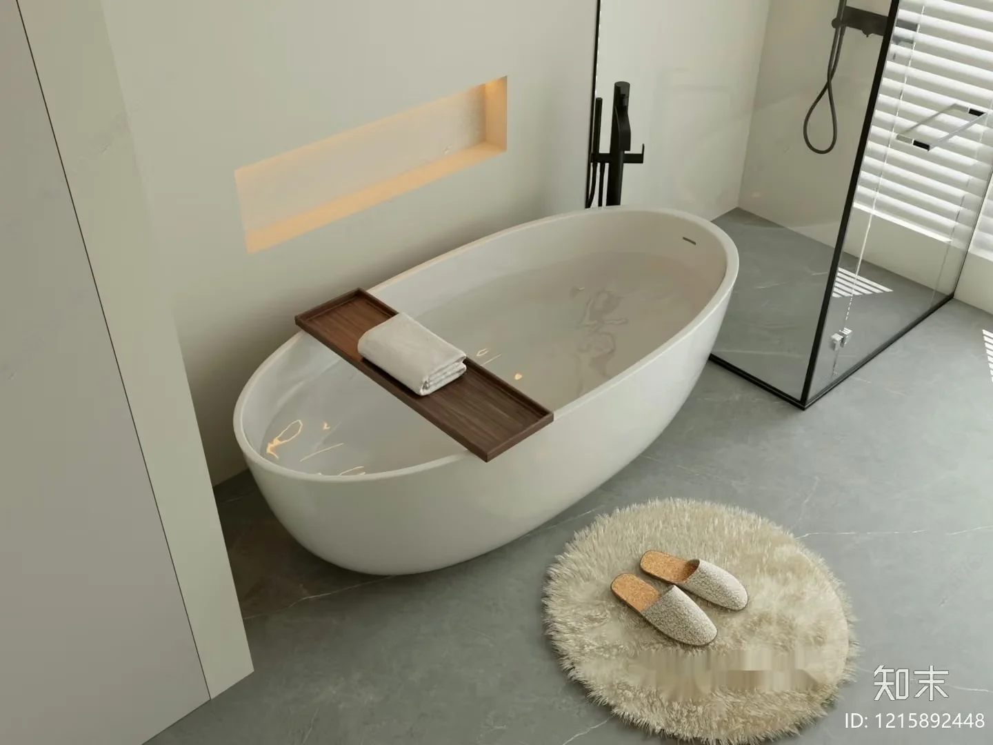 Modern Bathroom Interior 3D Model – 14783 – VRAY Render