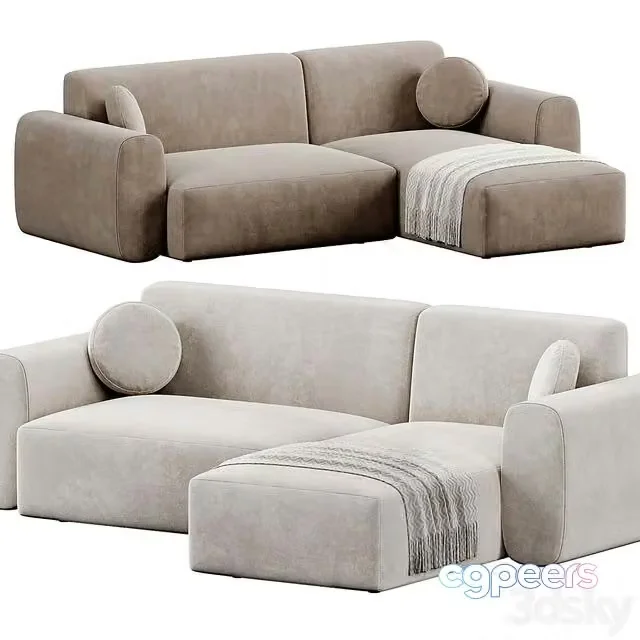 3ds Max Free – Corner sofa Cortegada Sofa