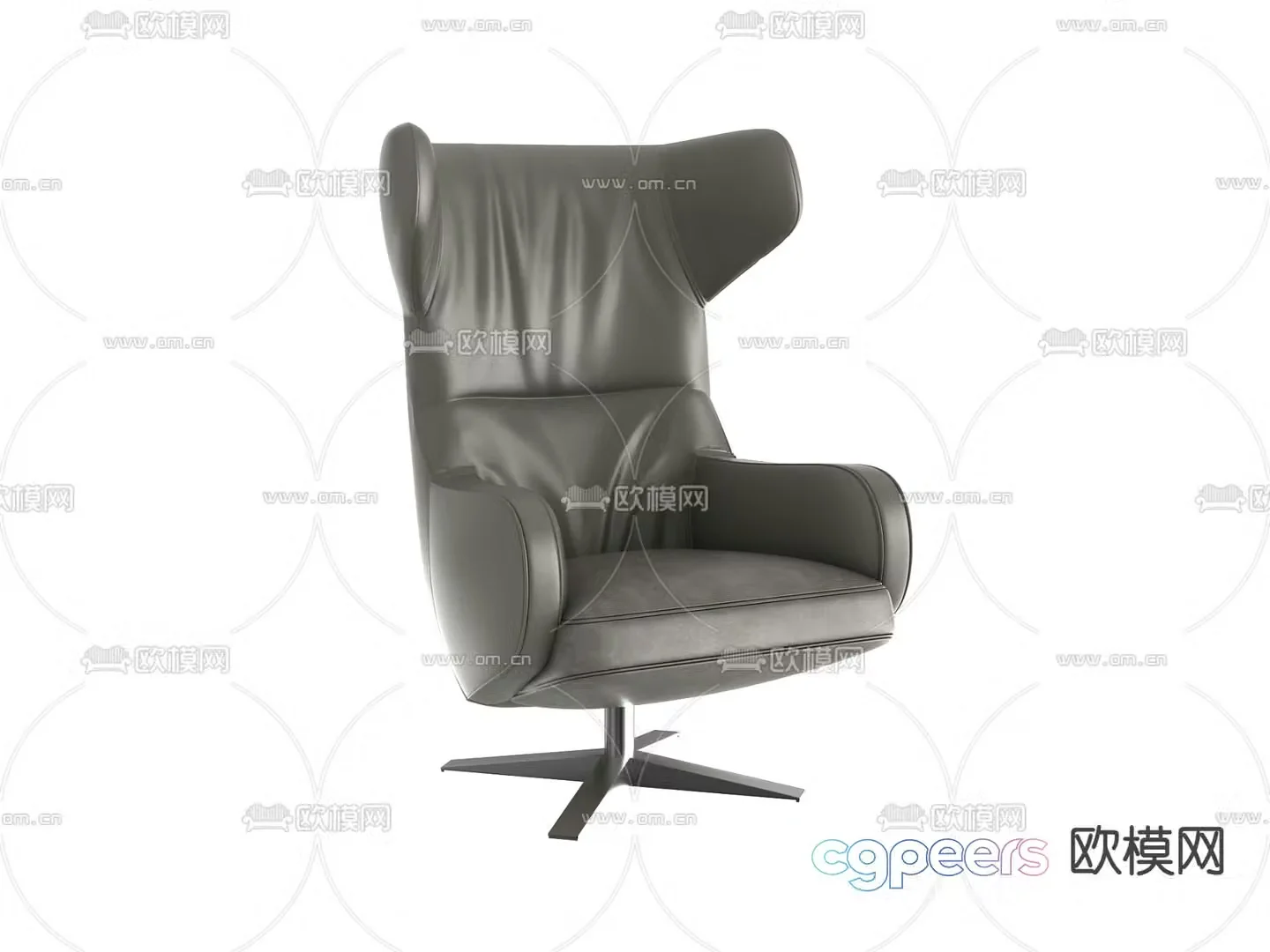 Leather office chair executive chair boss chair 3d model