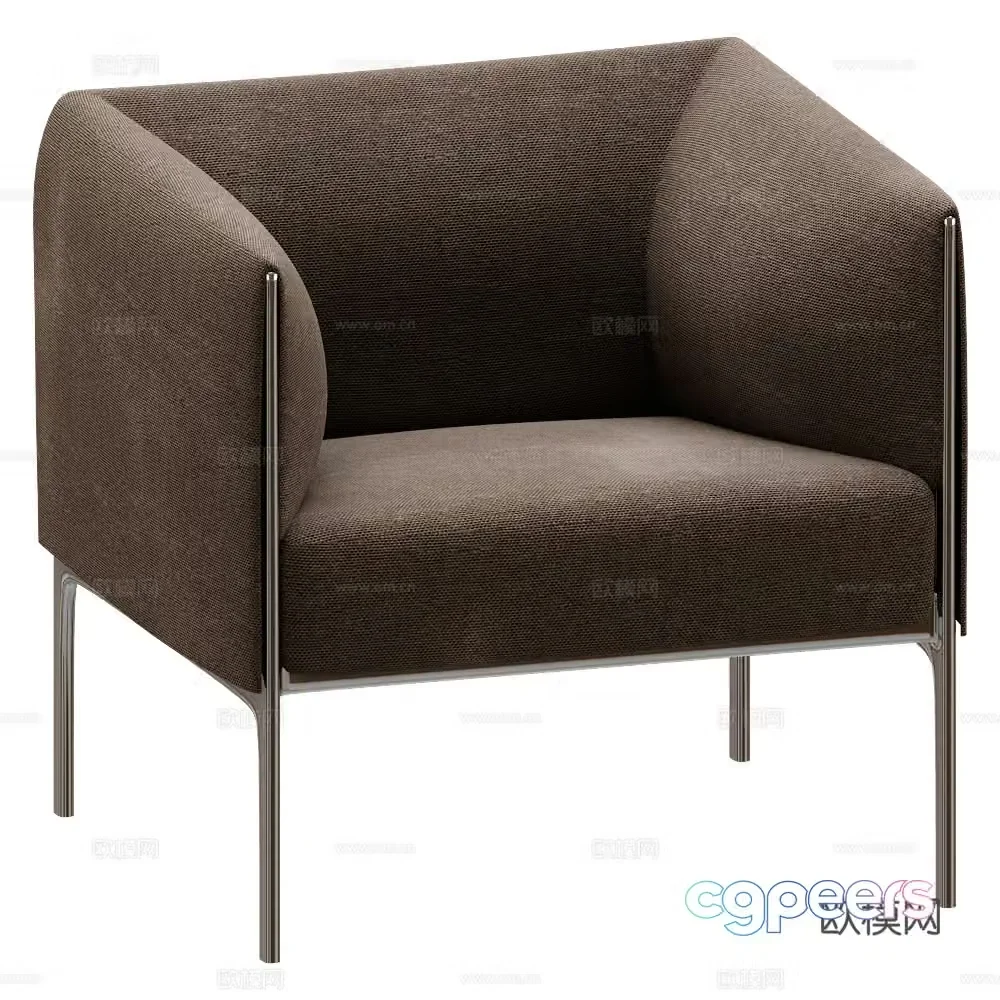 Single sofa 3d model