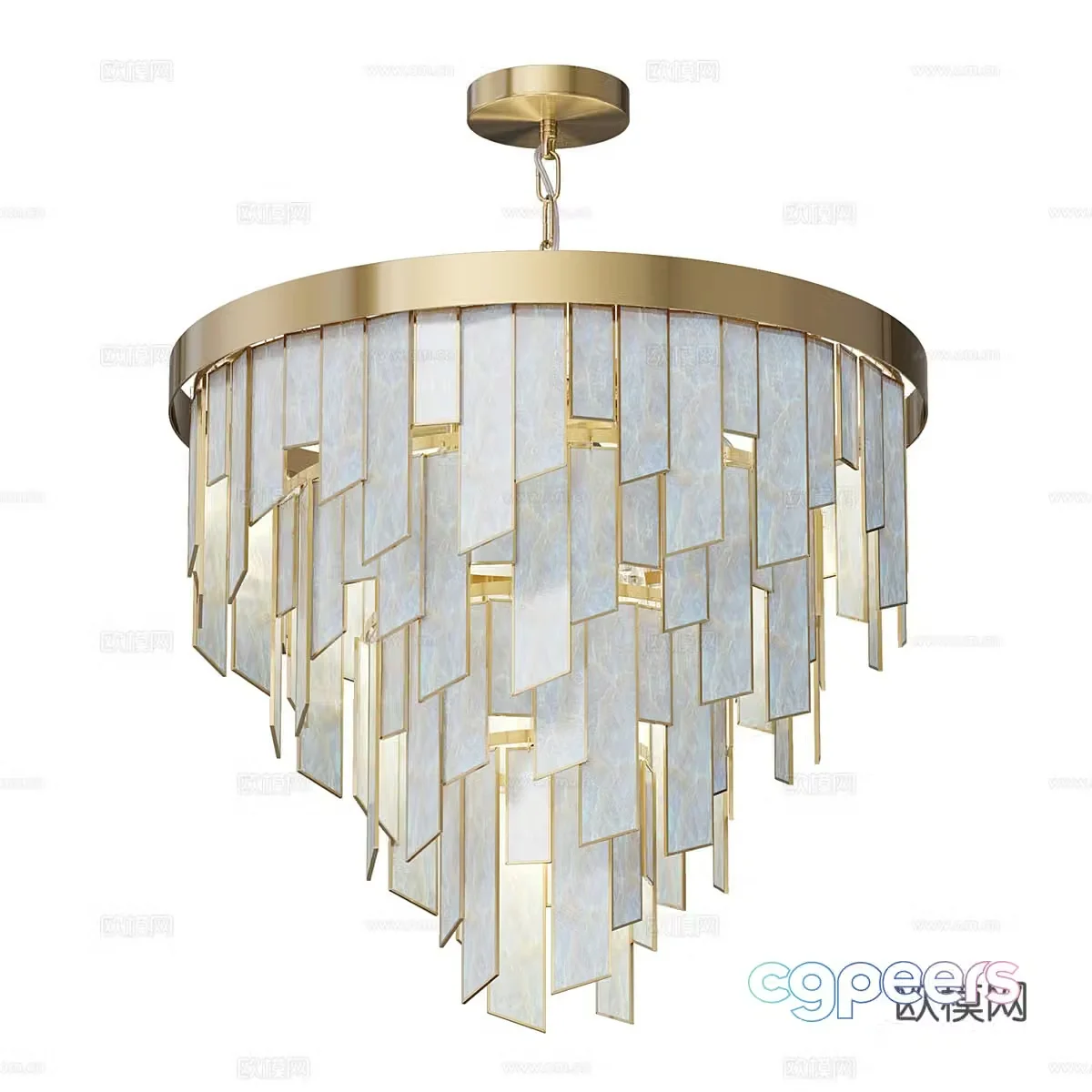 Modern simple light luxury chandeliers chandeliers simple chandeliers dining chandeliers living room chandeliers lamp 3d model