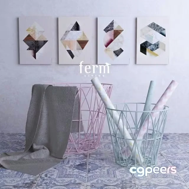 3ds Max Free – baskets ferm LIVING