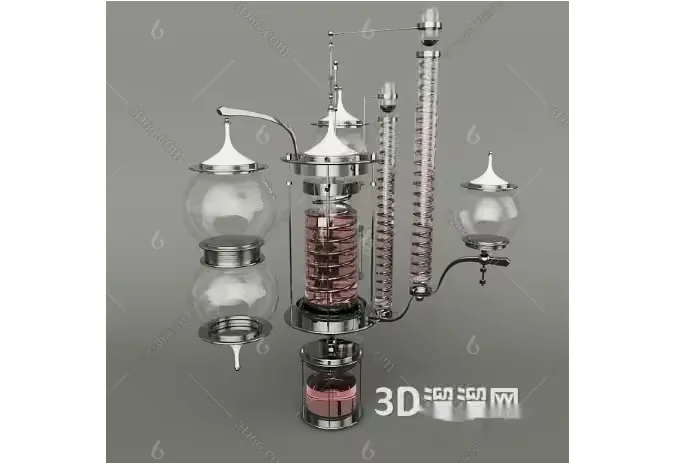 A 3D Model Of A Coffee Maker 3D Model – 14948 – VRAY Render