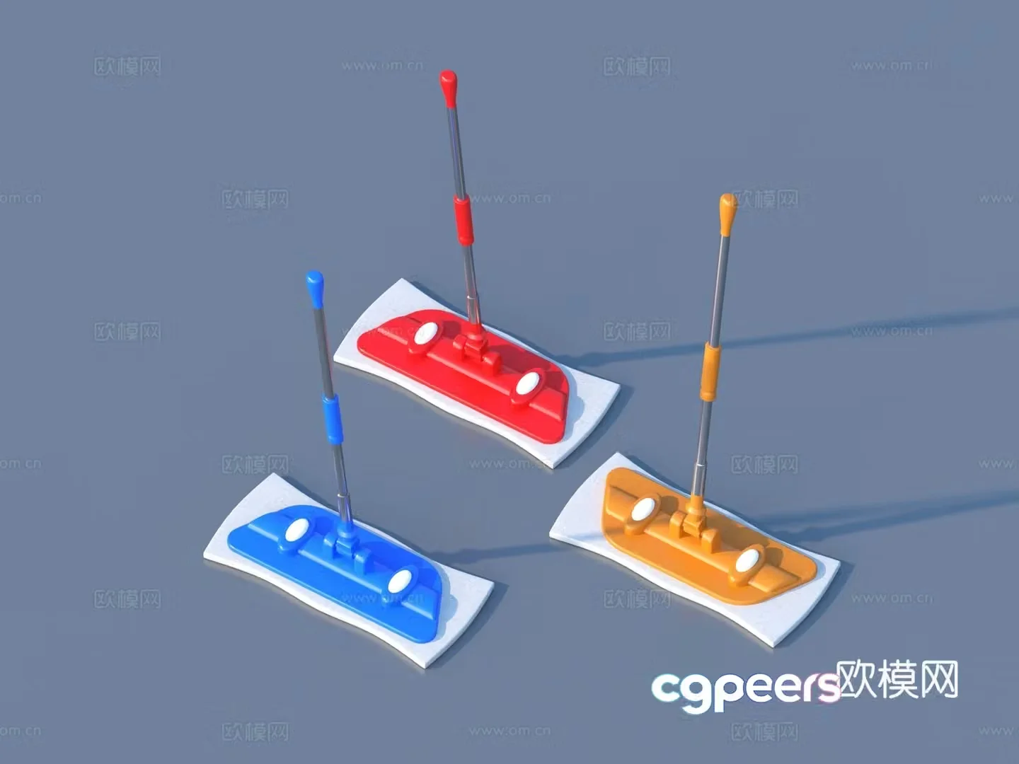 Mop Cleaning Supplies 3D Model