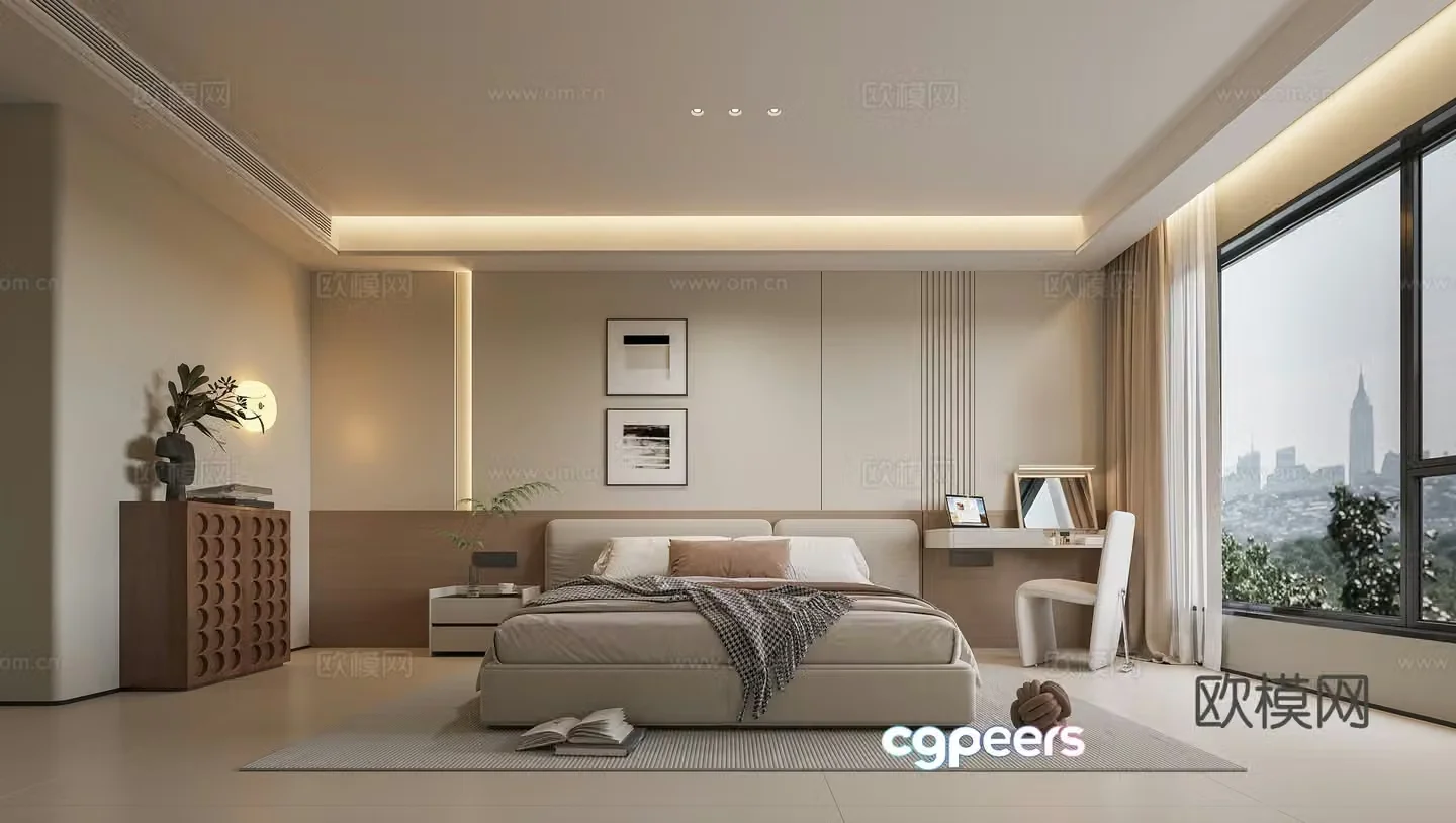 Modern bedroom 3d model