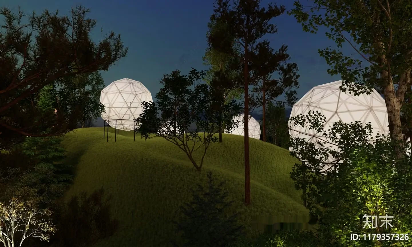 A Futuristic-Looking Outdoor Structure 3D Model – 12025 – CORONA Render