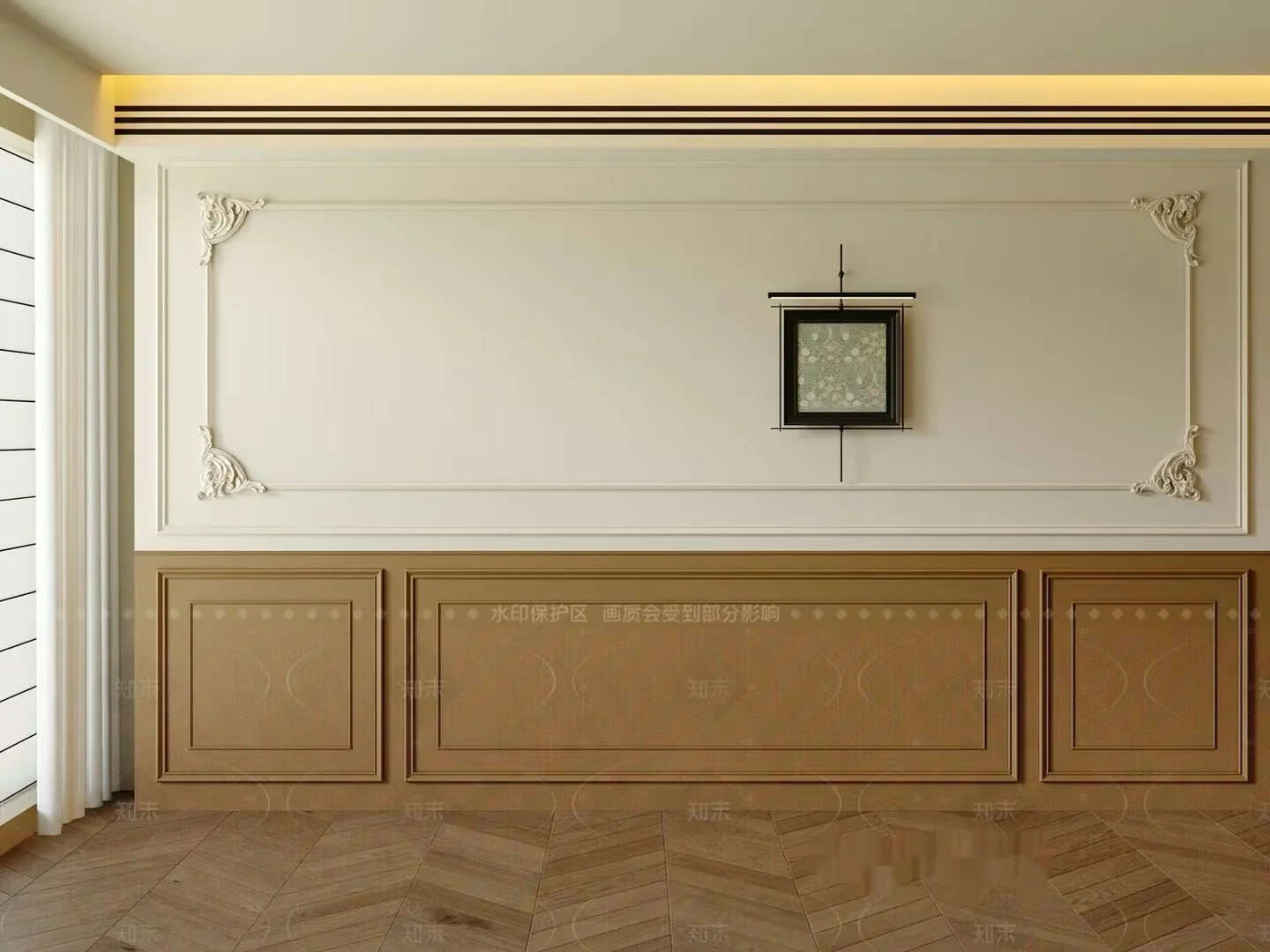Modern Wall Decor 3D Model – 11251 – VRAY Render