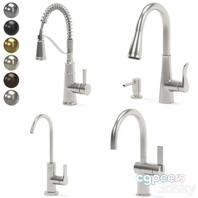 3ds Max Free – MOEN kitchen faucet collection 03