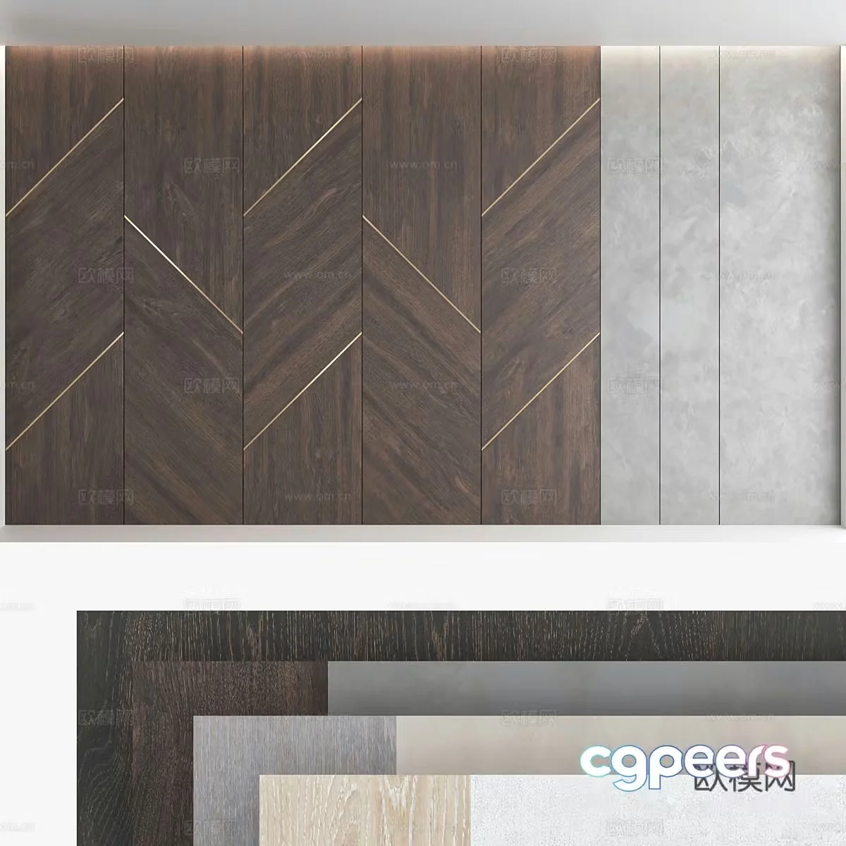Background wall 3d model