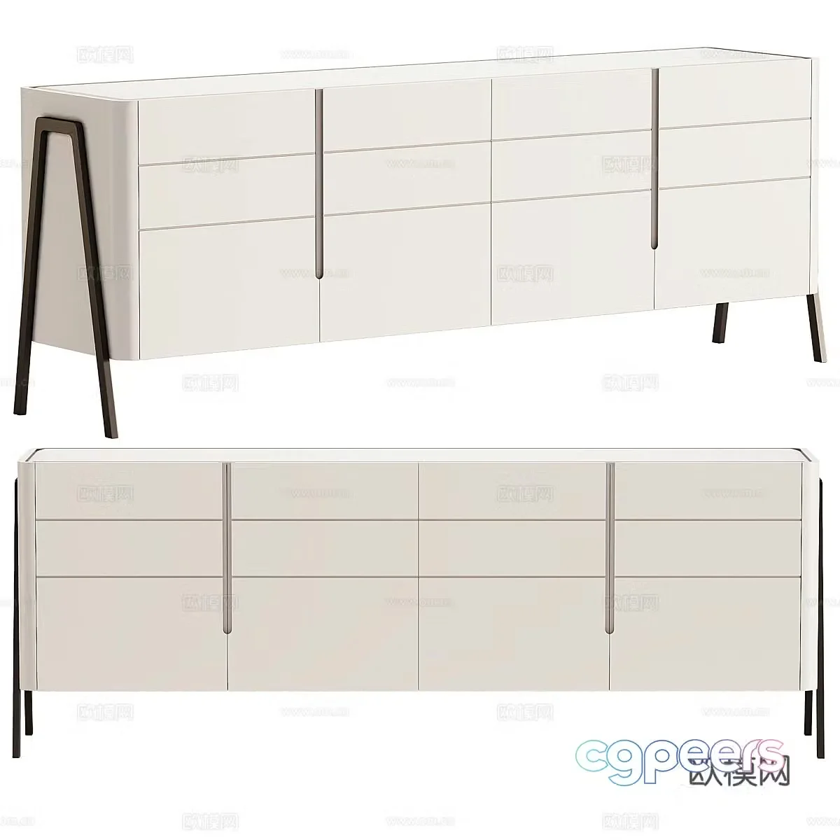 Modern simple TV cabinet TV cabinet Simple TV cabinet Living room TV cabinet Low cabinet 3D model