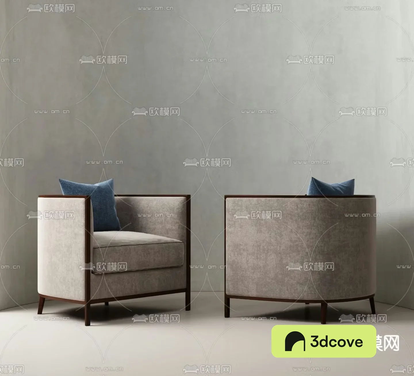 New Chinese style single sofa