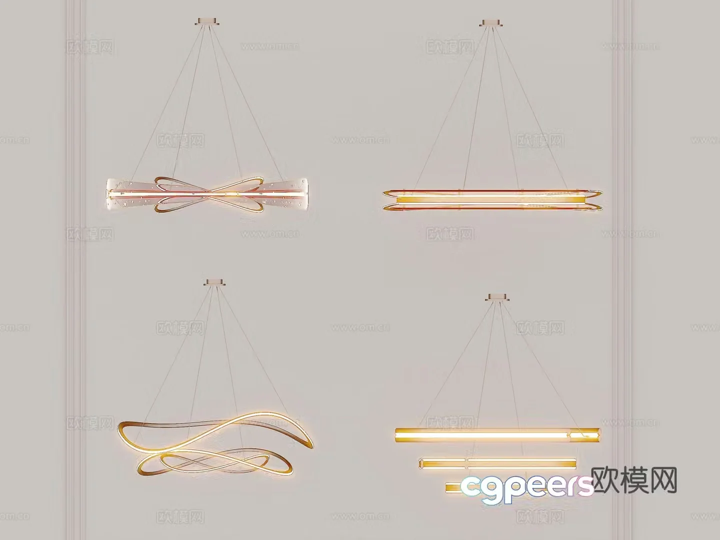 Lamps Chandelier Lighting Decorative Lights 3D Model
