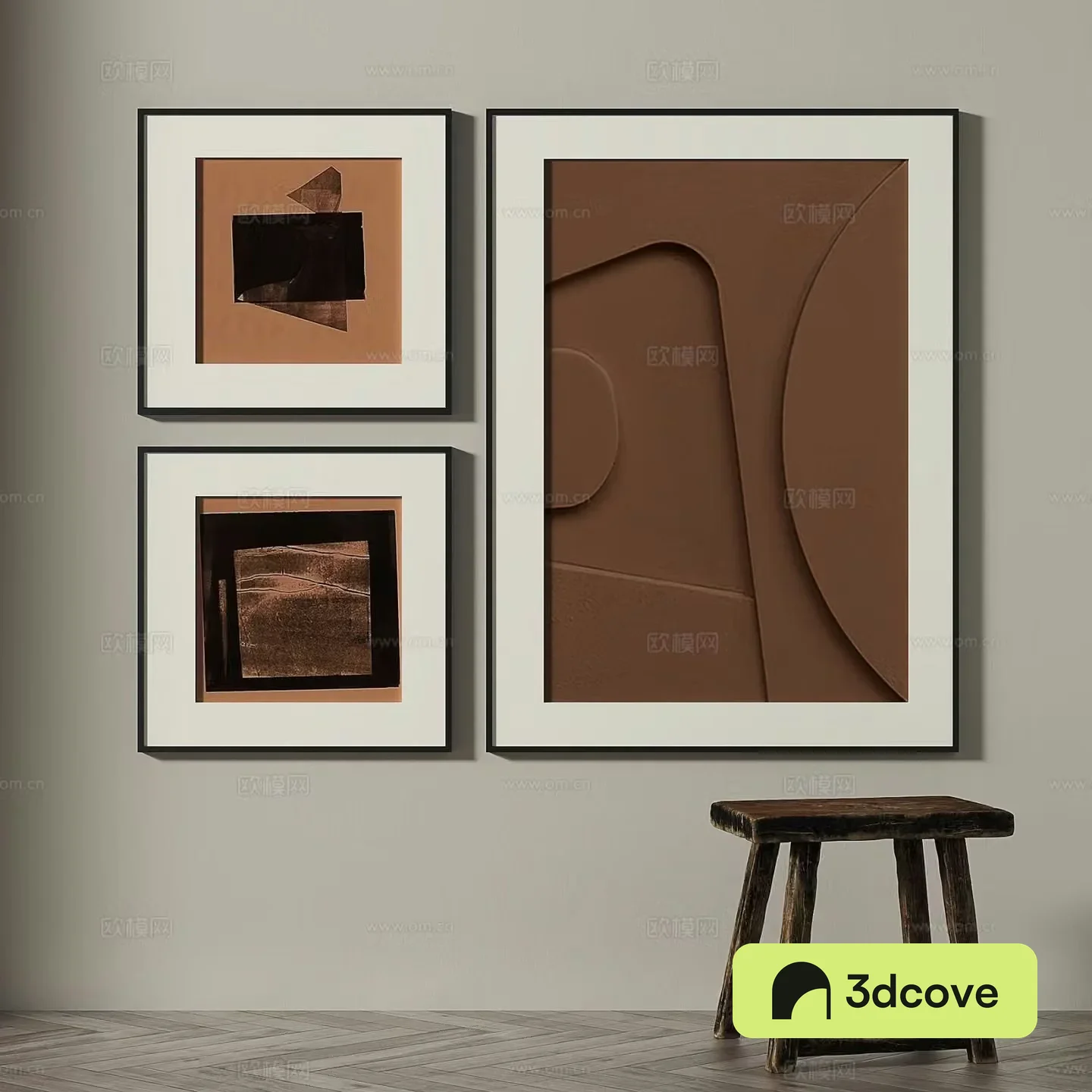 Medieval style retro painting abstract painting decorative painting