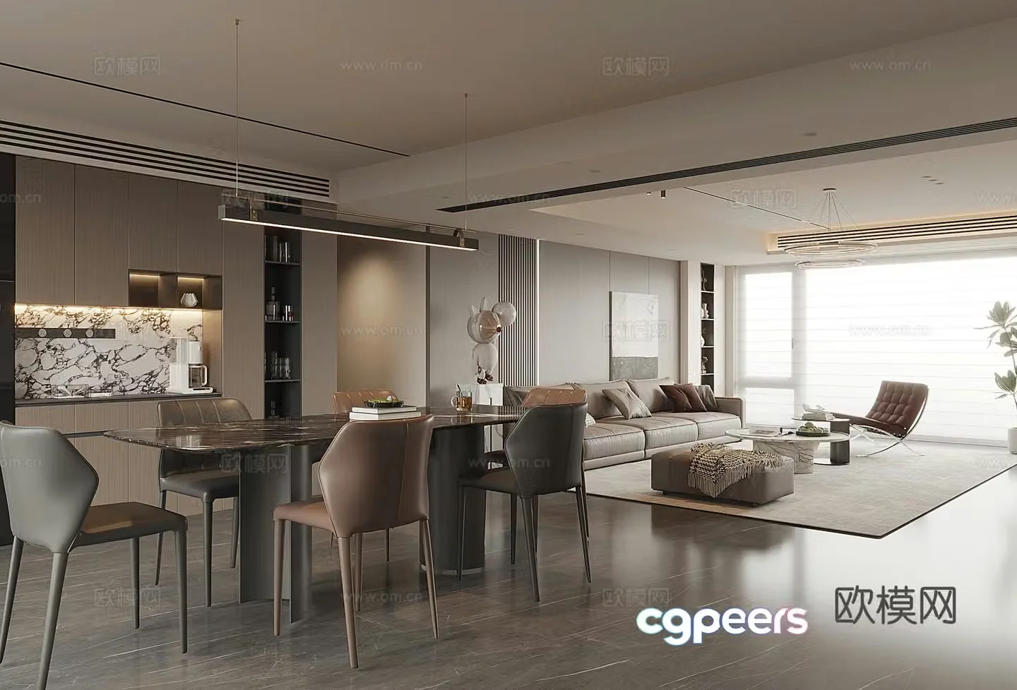Italian restaurant 3D model