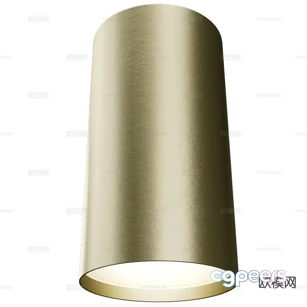 Il Fanale Italian long downlight spotlight 3d model