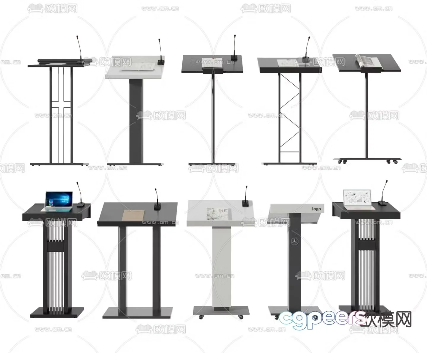 podium hosting podium award podium podium 3d model