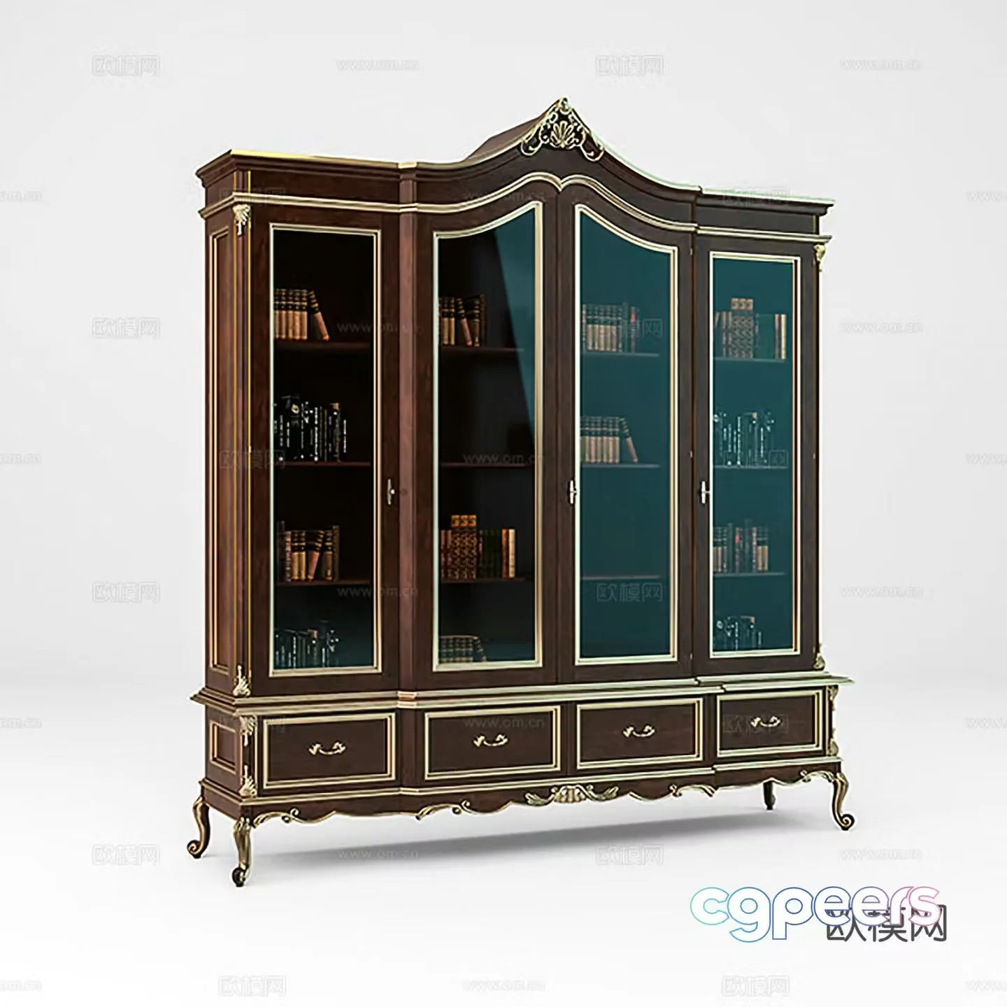 European wine cabinet storage cabinet decoration cabinet side cabinet entrance cabinet 3D model