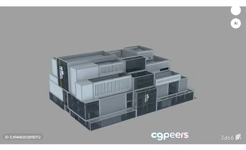 A 3D Architectural Rendering Of A Building 3D Model – 6291 – VRAY Render